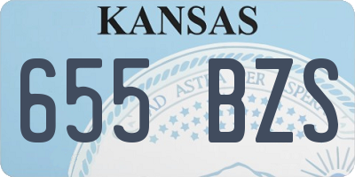 KS license plate 655BZS