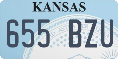 KS license plate 655BZU