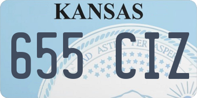 KS license plate 655CIZ