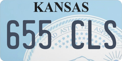 KS license plate 655CLS