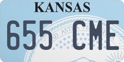 KS license plate 655CME