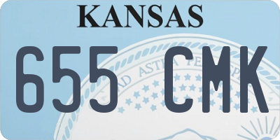 KS license plate 655CMK
