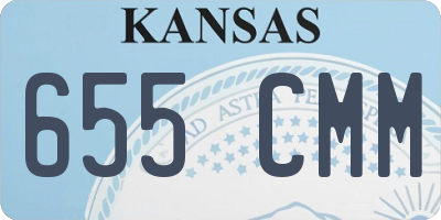 KS license plate 655CMM