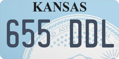 KS license plate 655DDL