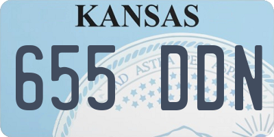 KS license plate 655DDN