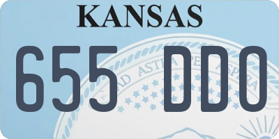 KS license plate 655DDO