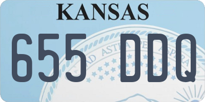 KS license plate 655DDQ