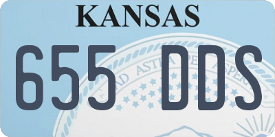 KS license plate 655DDS