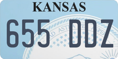 KS license plate 655DDZ