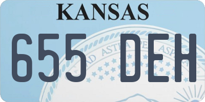 KS license plate 655DEH