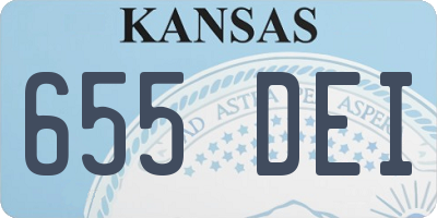 KS license plate 655DEI
