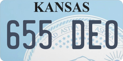KS license plate 655DEO