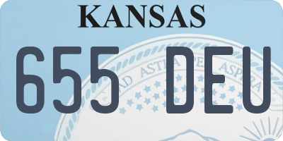 KS license plate 655DEU