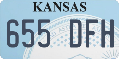 KS license plate 655DFH