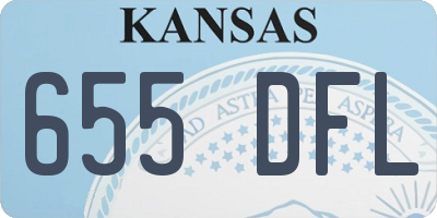 KS license plate 655DFL