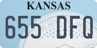 KS license plate 655DFQ