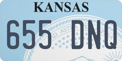 KS license plate 655DNQ