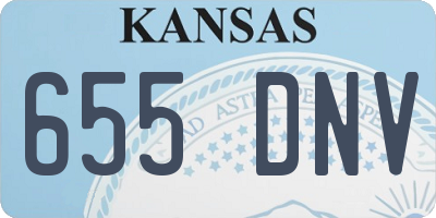KS license plate 655DNV