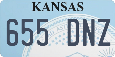 KS license plate 655DNZ