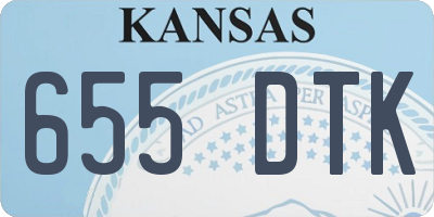 KS license plate 655DTK
