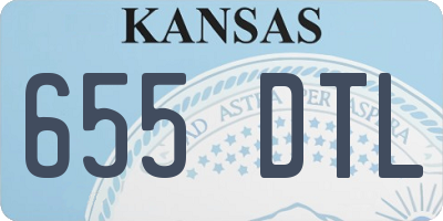 KS license plate 655DTL