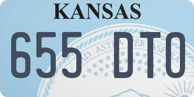 KS license plate 655DTO
