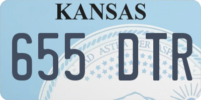 KS license plate 655DTR