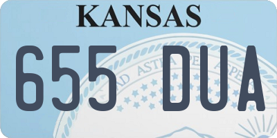 KS license plate 655DUA