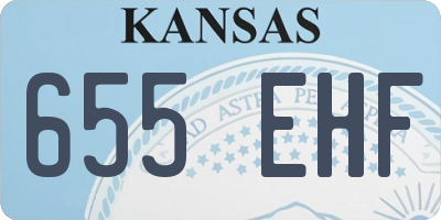 KS license plate 655EHF