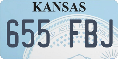 KS license plate 655FBJ