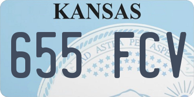 KS license plate 655FCV