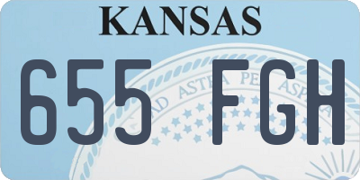 KS license plate 655FGH