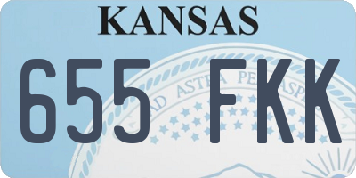 KS license plate 655FKK