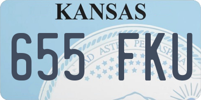 KS license plate 655FKU
