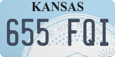 KS license plate 655FQI