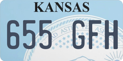 KS license plate 655GFH