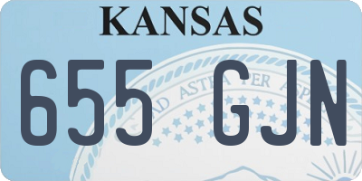 KS license plate 655GJN