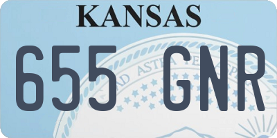 KS license plate 655GNR