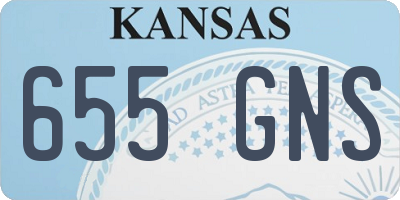 KS license plate 655GNS