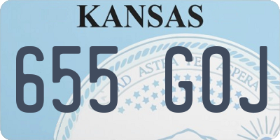 KS license plate 655GOJ