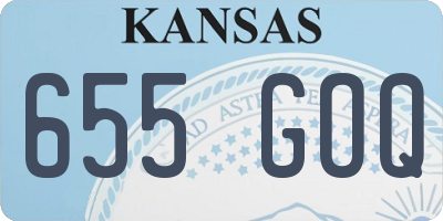 KS license plate 655GOQ