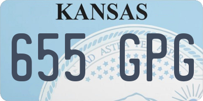 KS license plate 655GPG