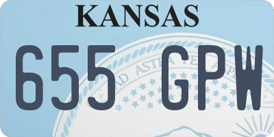 KS license plate 655GPW