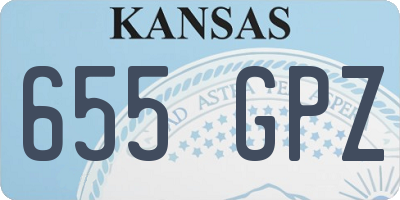 KS license plate 655GPZ
