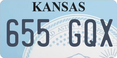 KS license plate 655GQX