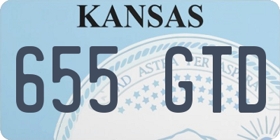 KS license plate 655GTD