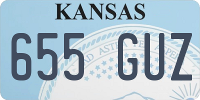 KS license plate 655GUZ
