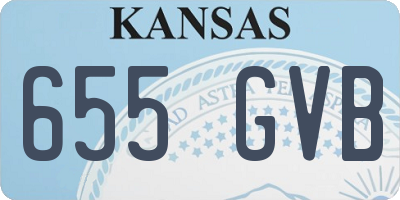 KS license plate 655GVB
