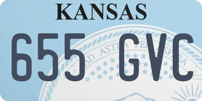 KS license plate 655GVC