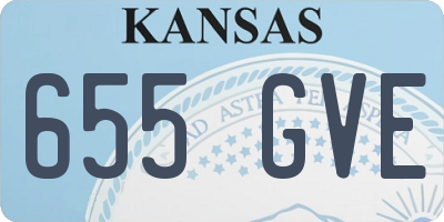 KS license plate 655GVE